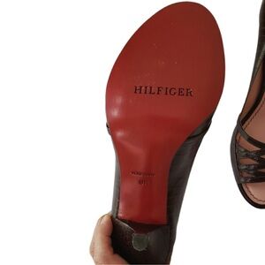 Vintage Hilfiger Brown Leather Heels
